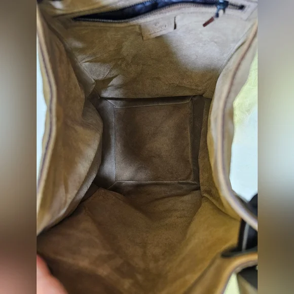 Authentic Gucci Hand Bag Bamboo Brown Suede Leather - Picture 13 of 17